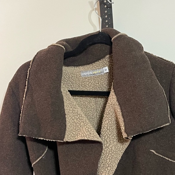 Stina Sayre Sherpa Lined Jacket Sz Small - Picture 3 of 6